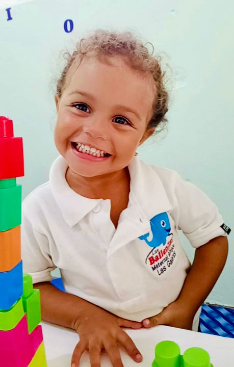girl in non profit school in dominican republic